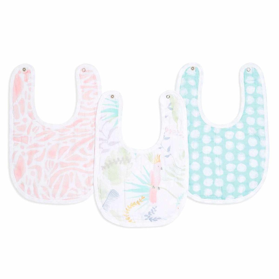 Feeding aden + anais essentials Muslin Bibs | Snap Bib