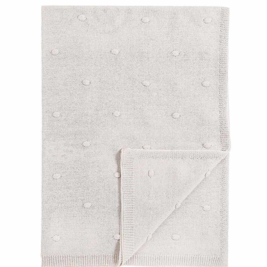 Bedding + Decor Petit Lem Baby Blankets | Knit Blanket Beige