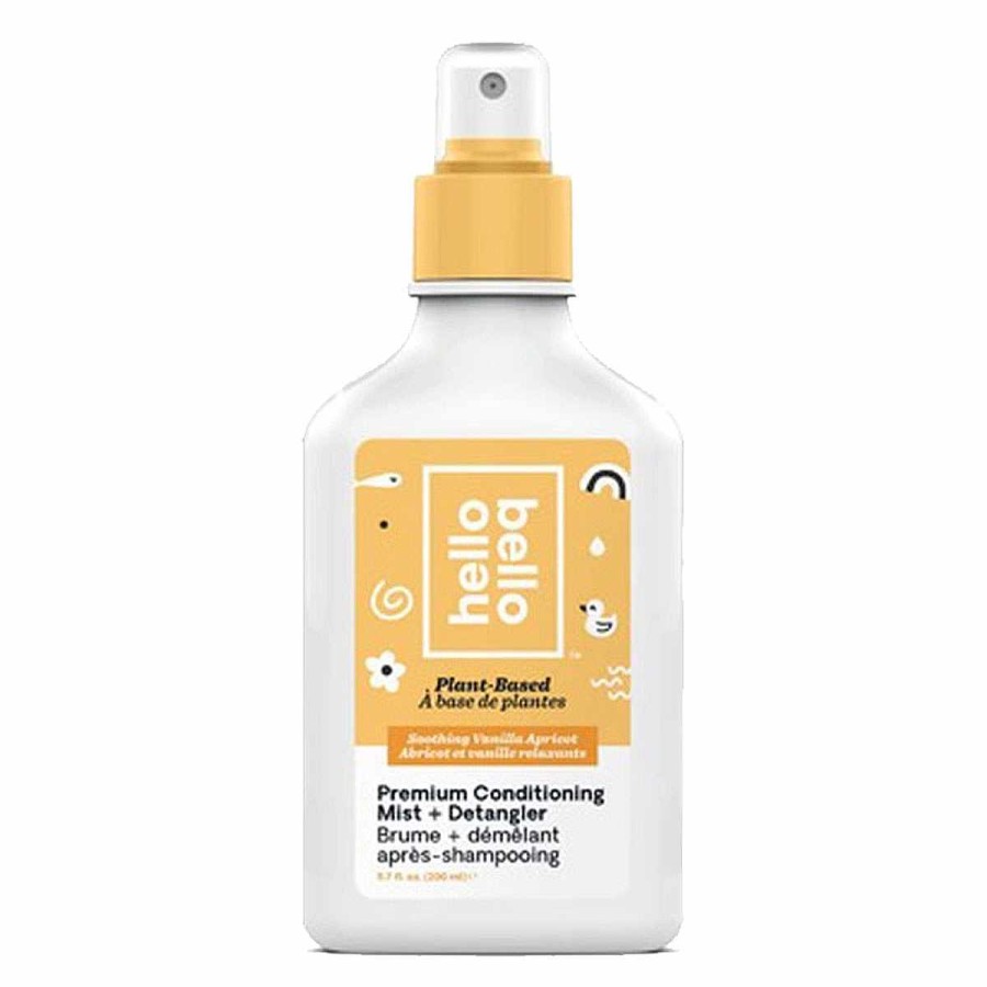 Bathing Hello Bello Kids Hairstyling Products | Kids Conditioning Mist + Detangler Vanilla Apricot