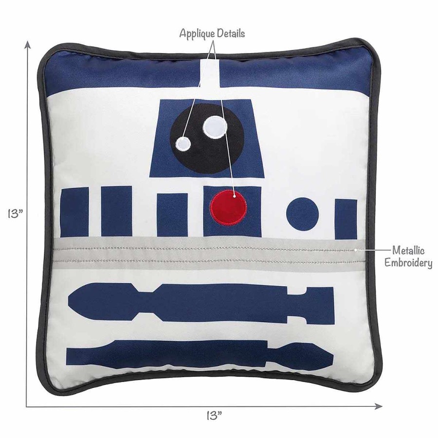 Bedding + Decor Lambs & Ivy Decorative Pillows | Star Wars R2-D2 Pillow