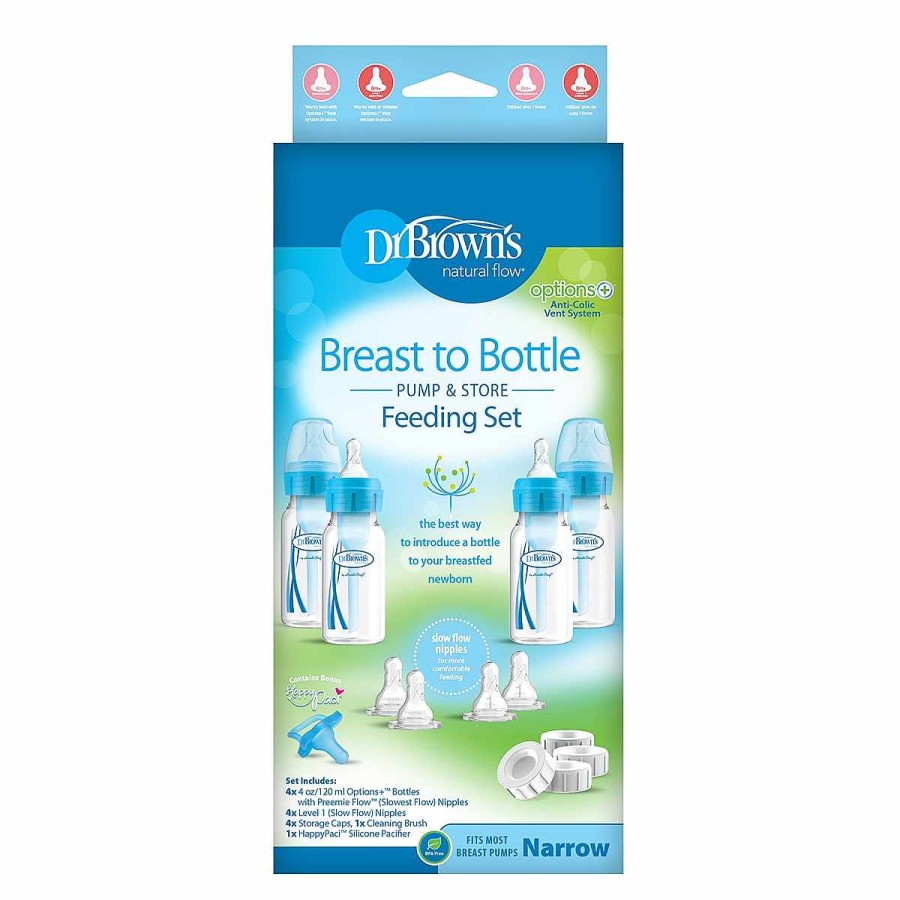 Feeding Dr. Brown's Baby Bottle Sets | Breast To Bottle Feeding Set