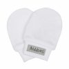 Apparel + Shoes Juddlies Infant Scratch Mitts | Organic Scratch Mitts White/Grey