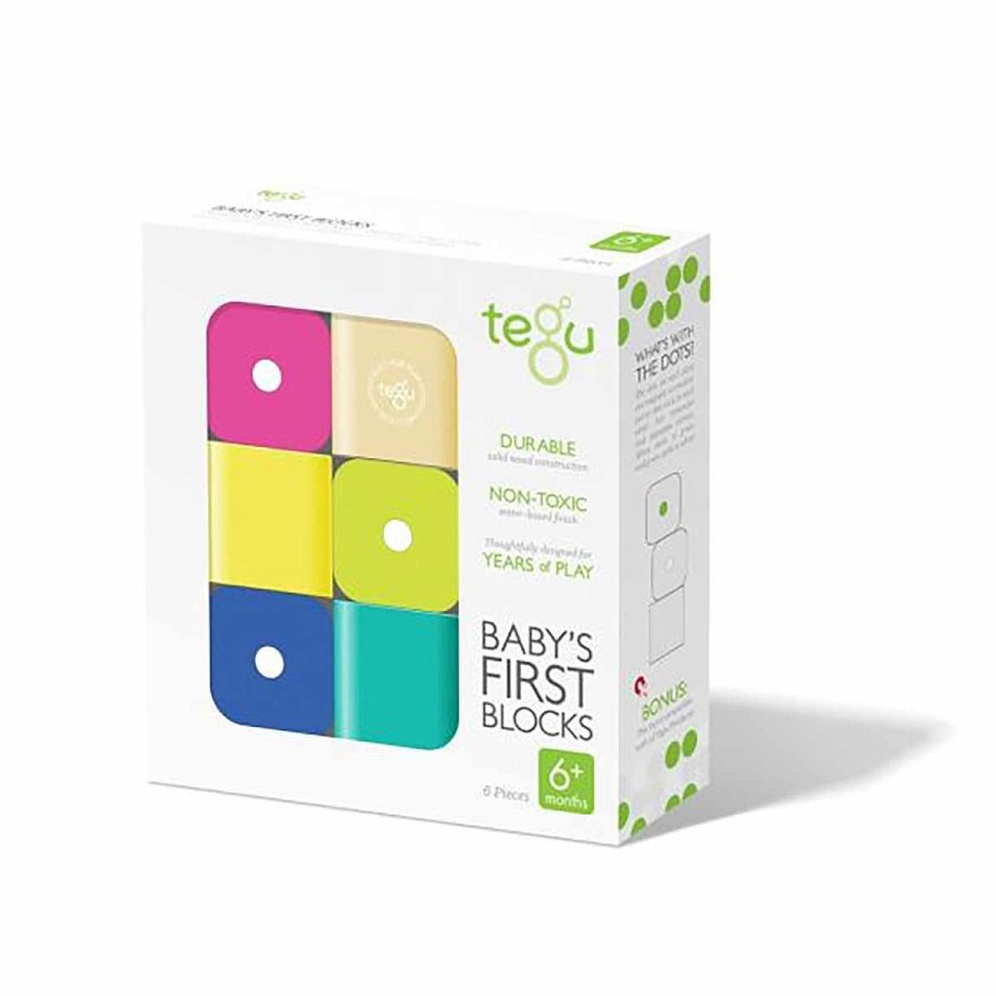 Toys + Gifts Tegu Wood Building Blocks | Baby'S First Blocks