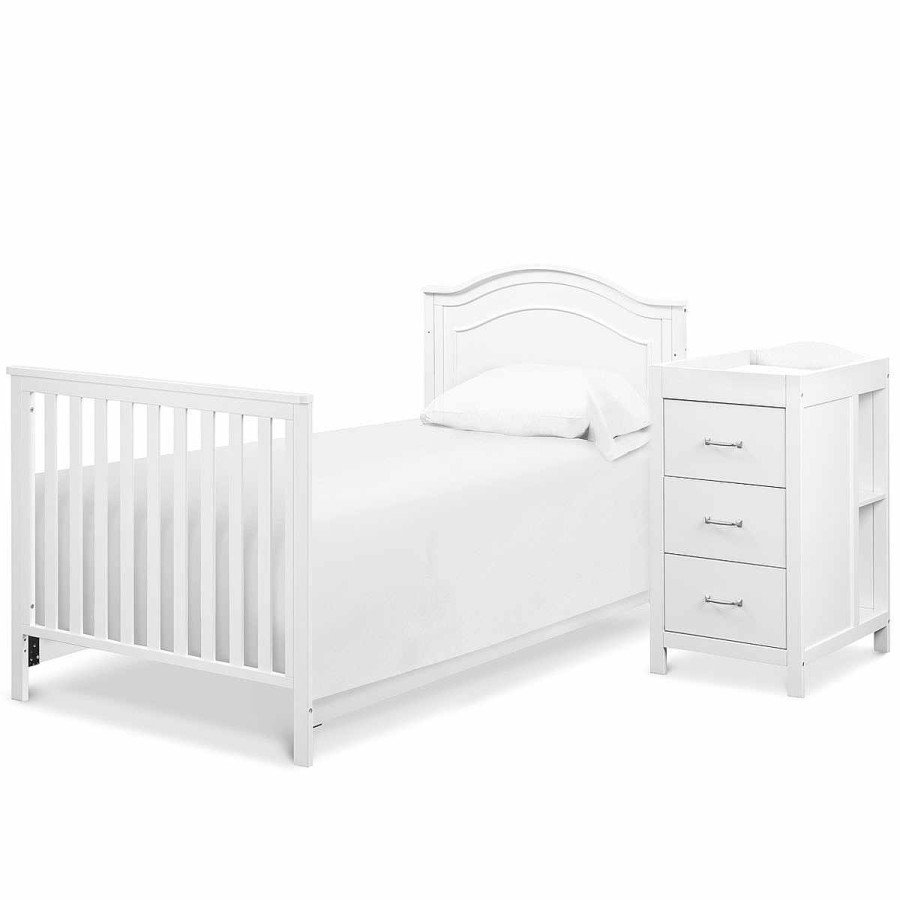 Furniture DaVinci Mini Cribs | Charlie Mini Crib & Changer White