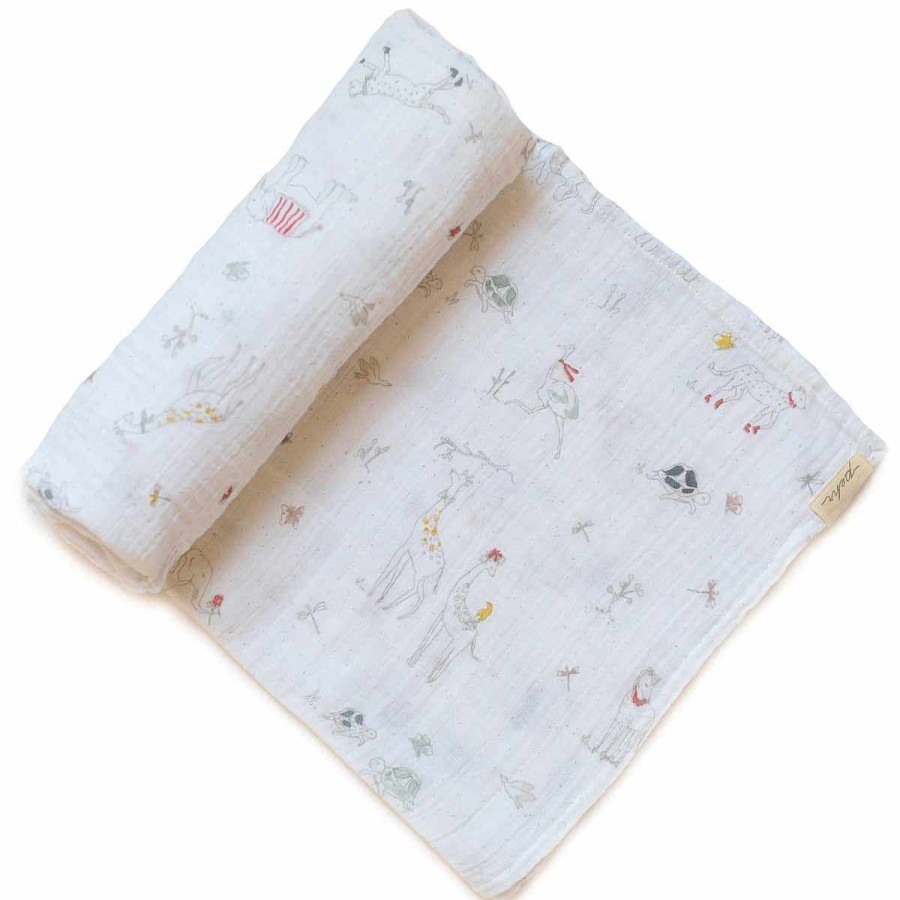 Bedding + Decor Pehr Swaddle + Receiving Blankets | Magical Safari Swaddle