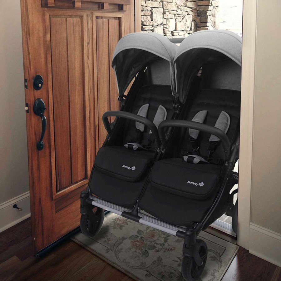 Gear Safety 1st Double Strollers | Double Duo Stroller Flint Grey