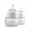 Feeding Nanobebe Baby Bottles | Silicone Bottles 5Oz White