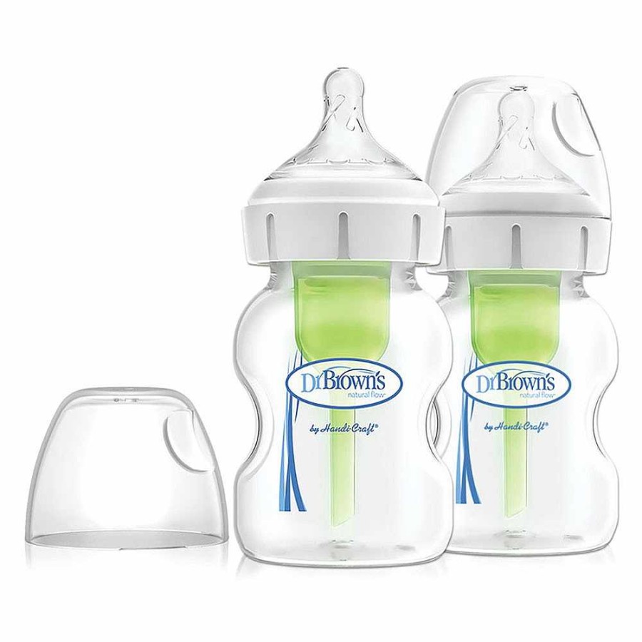 Feeding Dr. Brown's Baby Bottles | Options+ Wide Neck - 2 Pk