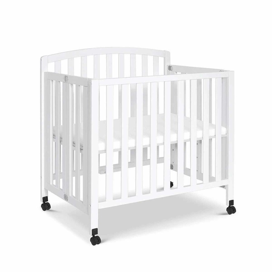 Furniture DaVinci Mini Cribs | Dylan 3-In-1 Folding Convertible Mini Crib