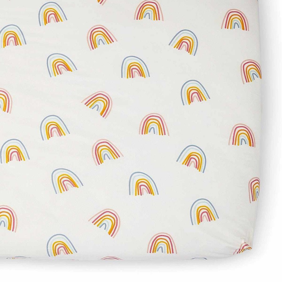 Bedding + Decor Pehr Crib Sheets | Happy Days Crib Sheet Rainbow