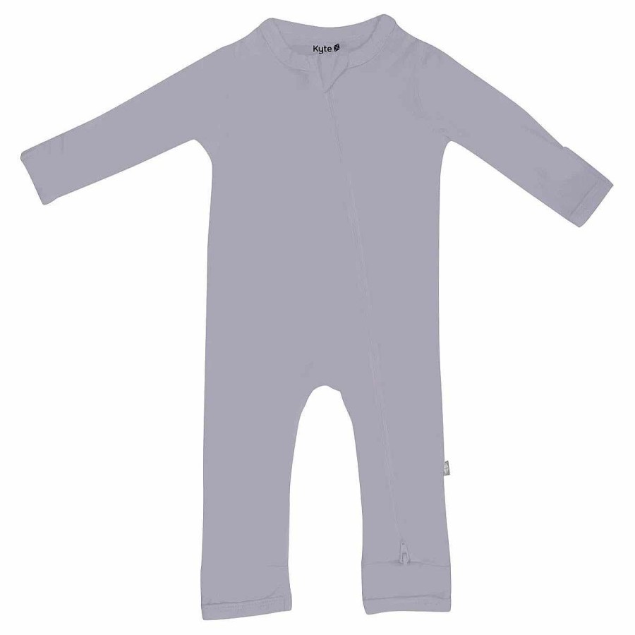 Apparel + Shoes Kyte Baby Onesies + Sleepers | Zippered Romper - Haze - 12-18M