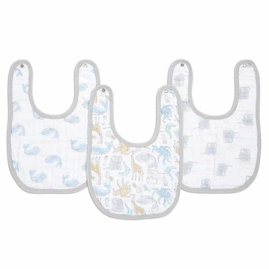 Feeding aden + anais essentials Muslin Bibs | Snap Bib