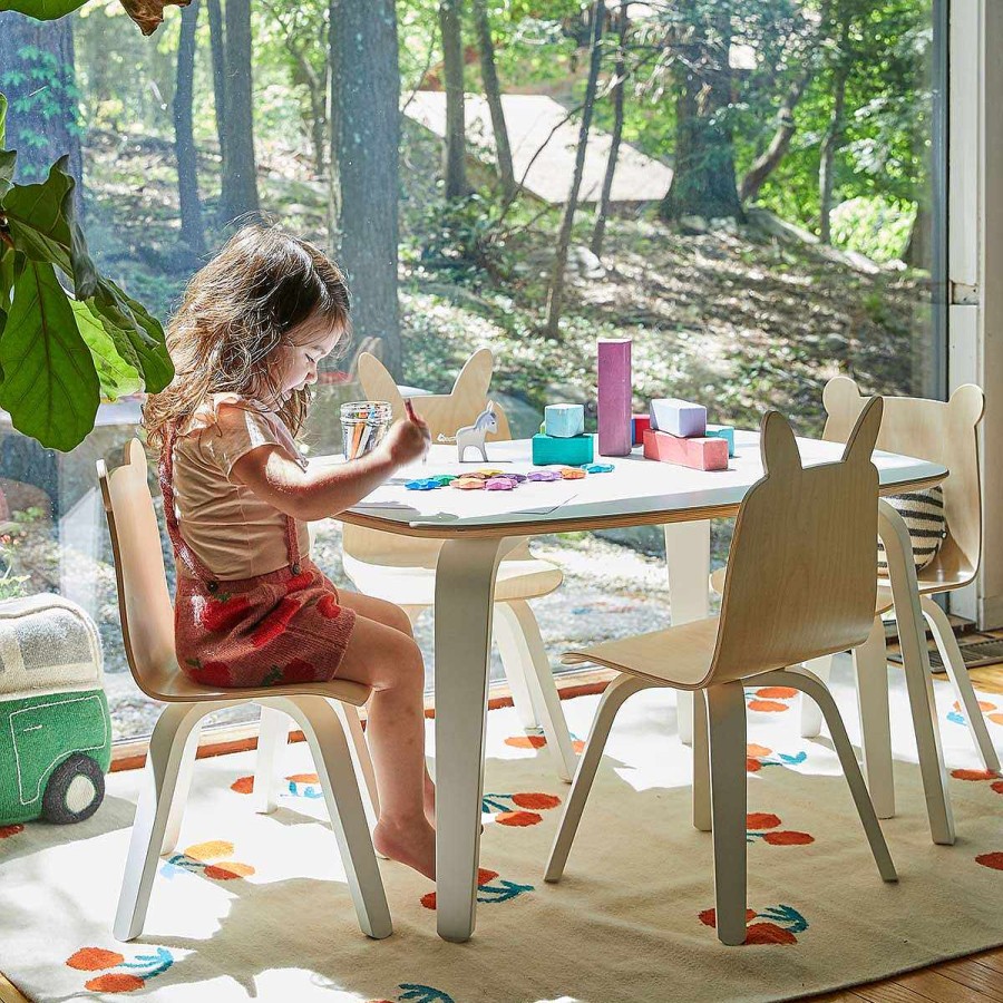 Furniture Oeuf Tables + Chairs | Play Table White