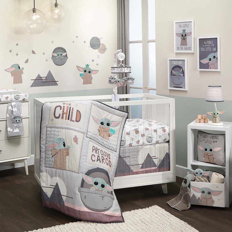 Bedding + Decor Lambs & Ivy Crib Bedding Sets | Star Wars The Child 3 Pc Crib Set