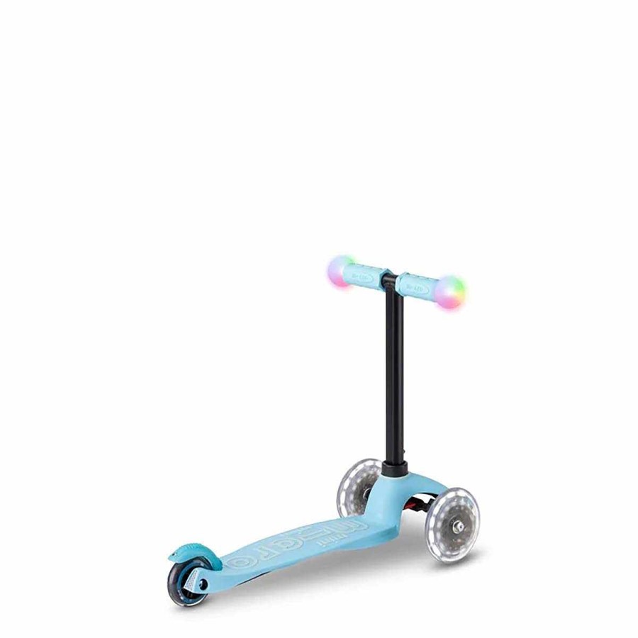 Toys + Gifts Micro Scooters Wheely Toys | Mini2Grow Deluxe Magic Led Scooter Blue