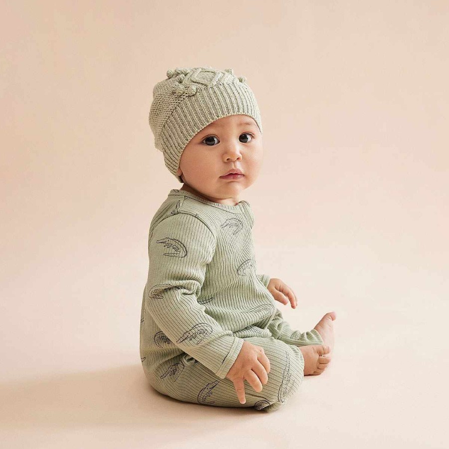 Apparel + Shoes Wilson + Frenchy Onesies + Sleepers | Organic Rib Zipsuit With Feet