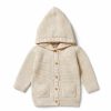 Apparel + Shoes Wilson + Frenchy Sweaters + Jackets | Knitted Button Jacket Sand Melange