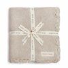 Bedding + Decor Avery Row Baby Blankets | Scallop Knit Blanket Stone