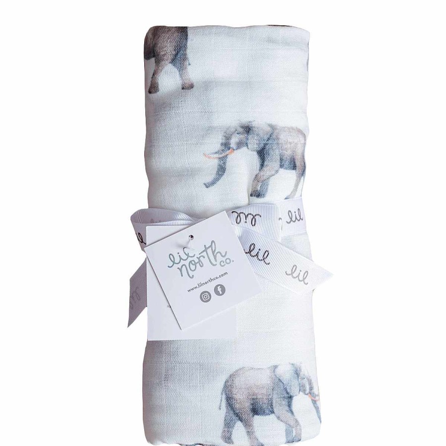 Bedding + Decor Lil North Co. Swaddle + Receiving Blankets | Bamboo Muslin Swaddle