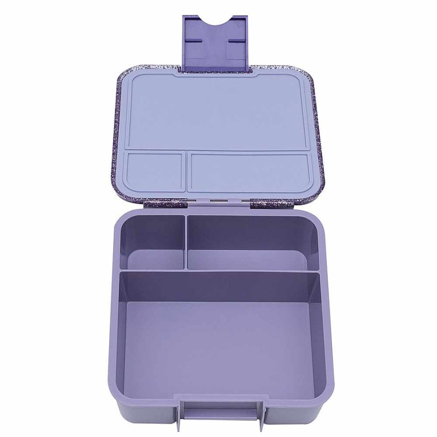 Feeding Little Lunch Box Co Kids Bento Boxes | Bento Three Glitter Purple