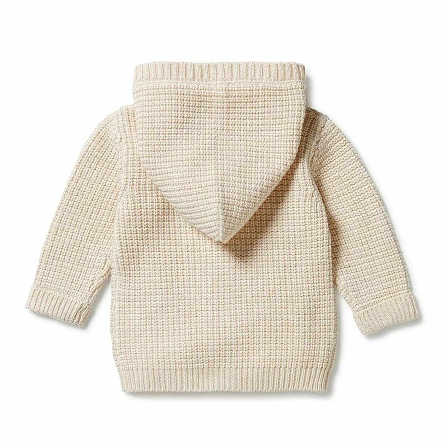 Apparel + Shoes Wilson + Frenchy Sweaters + Jackets | Knitted Button Jacket Sand Melange