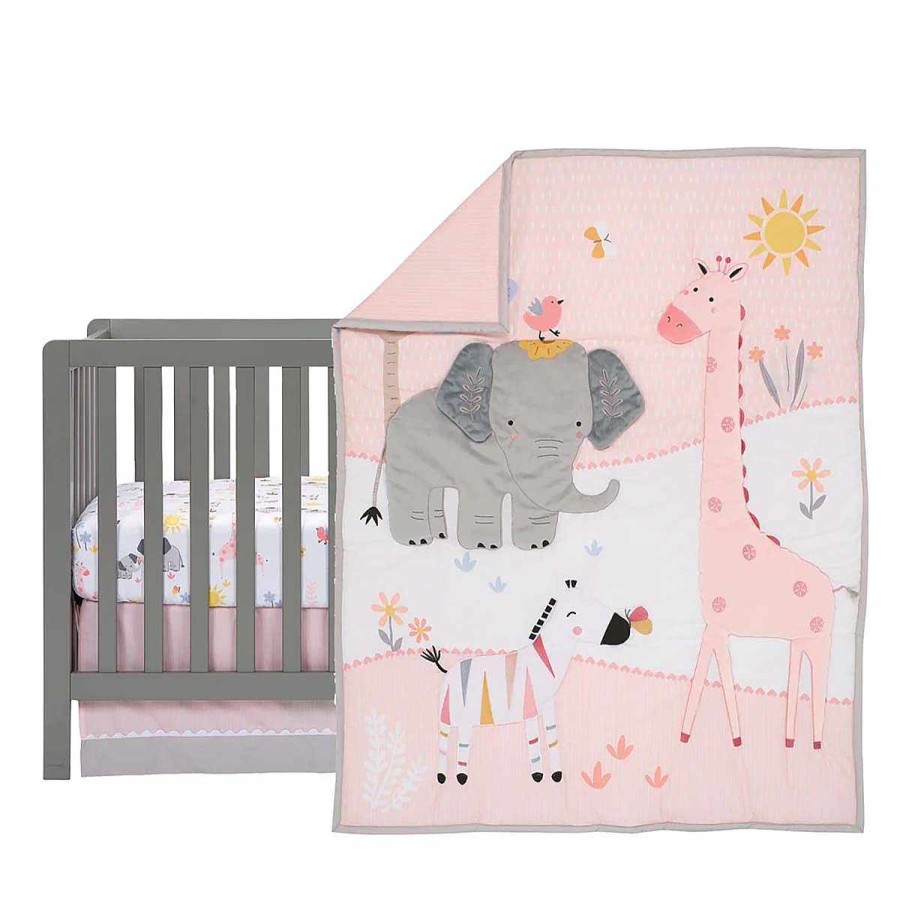 Bedding + Decor Lambs & Ivy Crib Bedding Sets | Jazzy Jungle 3 Pc Crib Set