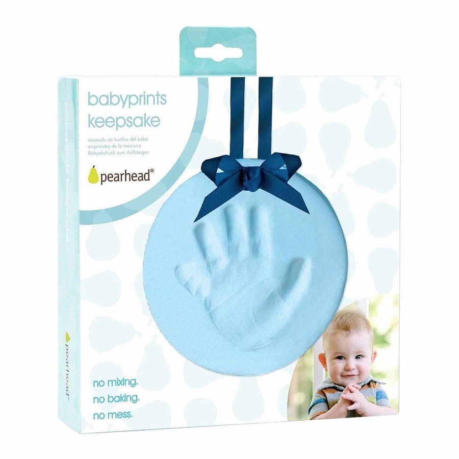 Bedding + Decor Pearhead | Babyprint Ornament - Blue