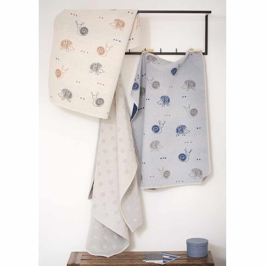 Bedding + Decor David Fussenegger Baby Blankets | Juwel Snail & Hedgehog