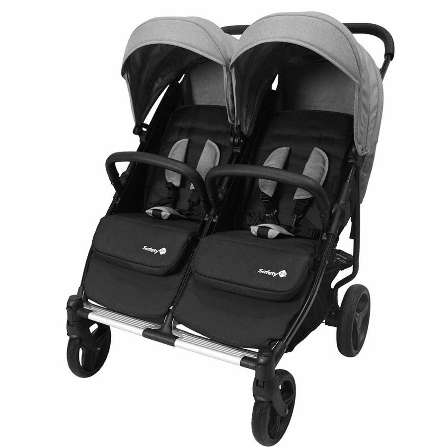 Gear Safety 1st Double Strollers | Double Duo Stroller Flint Grey