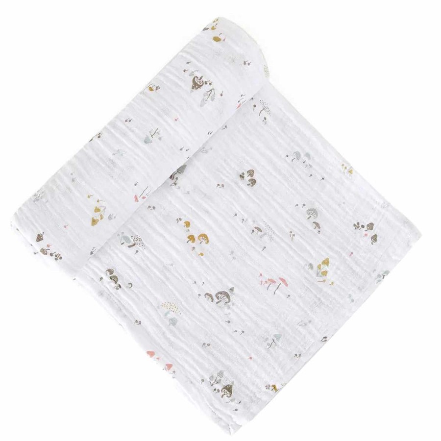 Bedding + Decor Pehr Swaddle + Receiving Blankets | Mini Mushroom Swaddle