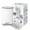 Bathing Dekor Diaper Pail Inserts + Refills | Plus Gift Set White