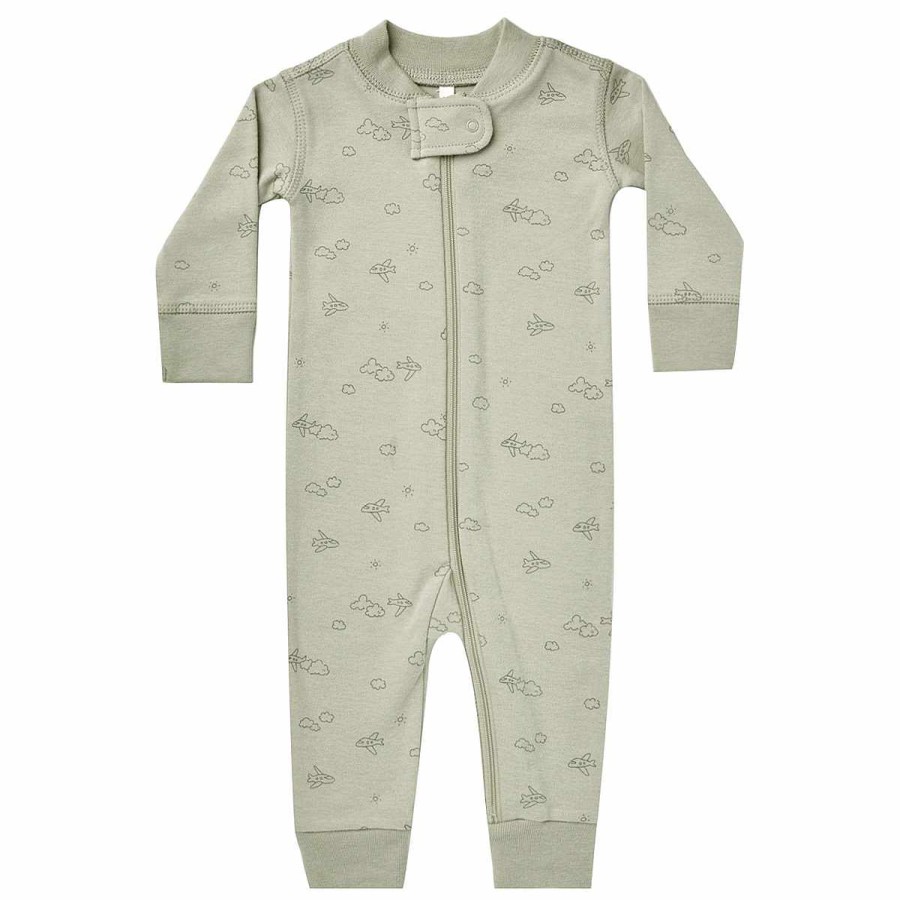 Apparel + Shoes Quincy Mae Onesies + Sleepers | Zip Long Sleeve Sleeper