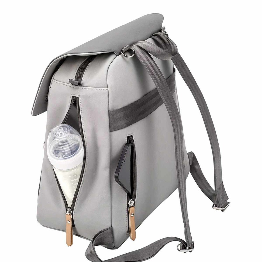 Gear Petunia Pickle Bottom Diaper Bag Backpacks | Meta Backpack - Grey Pearl Nubuck