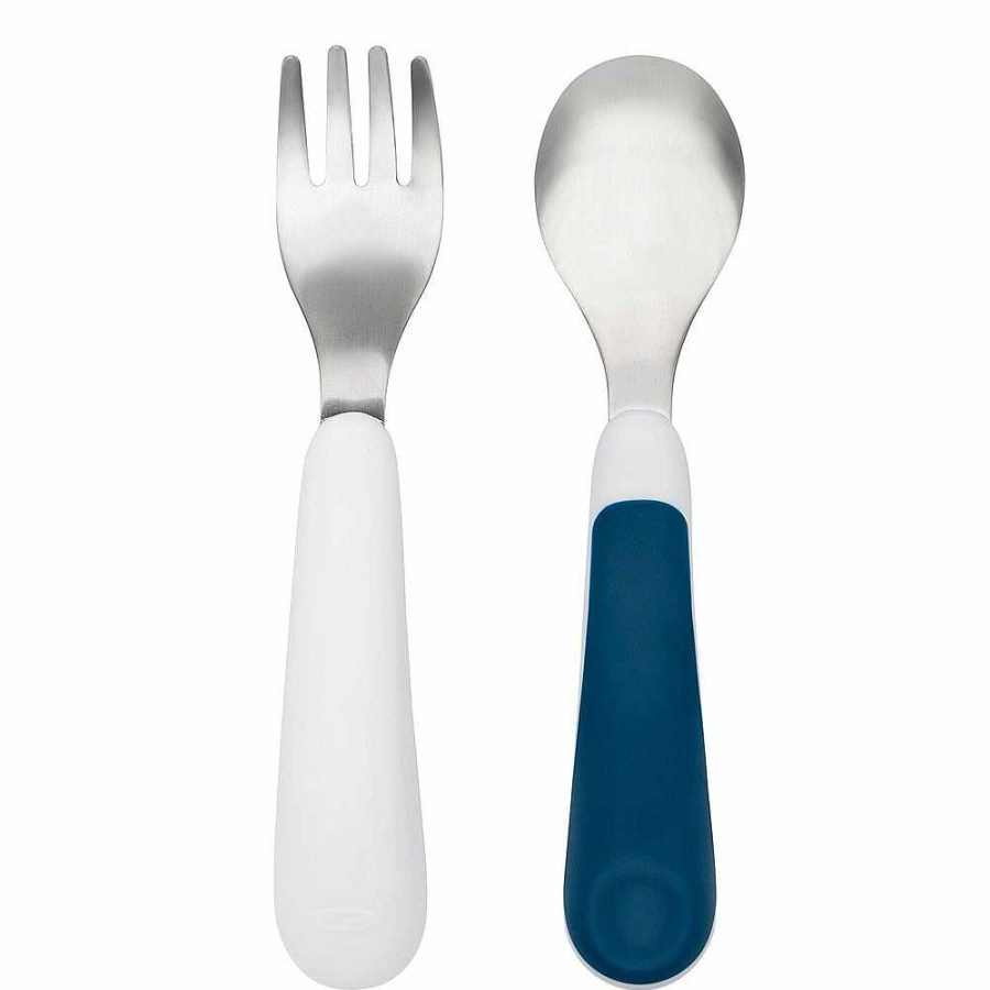 Feeding Oxo Tot Utensils | On The Go Fork & Spoon W/ Travel Case