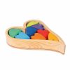 Toys + Gifts Grimm's Wood Puzzles + Games | Building Set Hearts